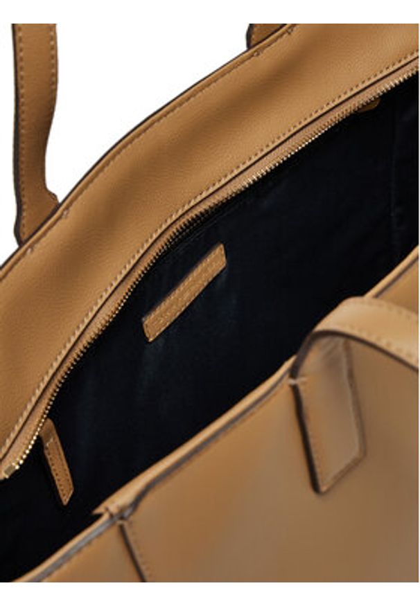 TOMMY HILFIGER - Tommy Hilfiger Torebka AW0AW16905 Beżowy. Kolor: beżowy. Materiał: skórzane
