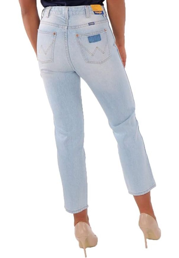 Wrangler - WRANGLER RETRO STRAIGHT B&Y CHILLED DAMSKIE SPODNIE JEANSOWE JEANSY DŻINS W238GP14W 112127872. Styl: retro