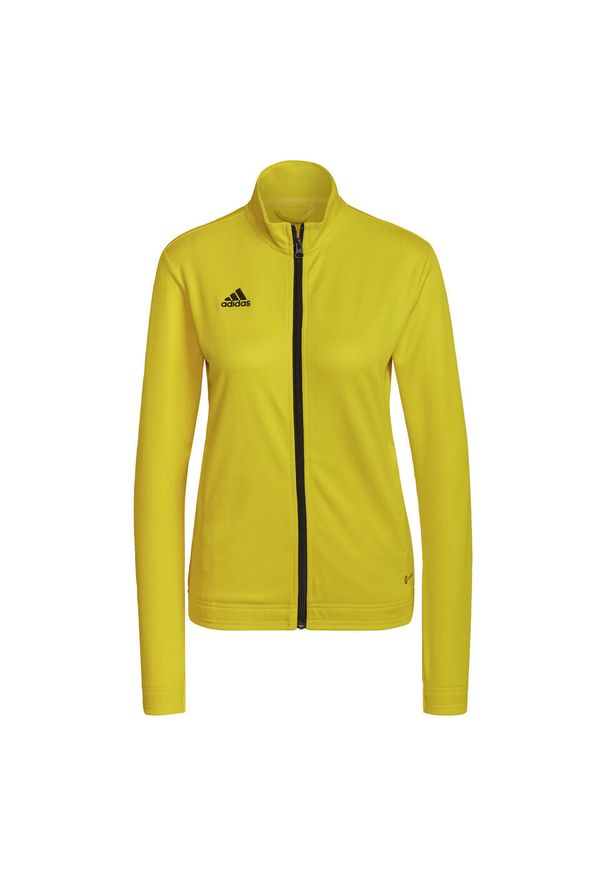 Adidas - Entrada 22 Track Jacket. Kolor: wielokolorowy, żółty, czarny. Materiał: materiał. Sport: piłka nożna