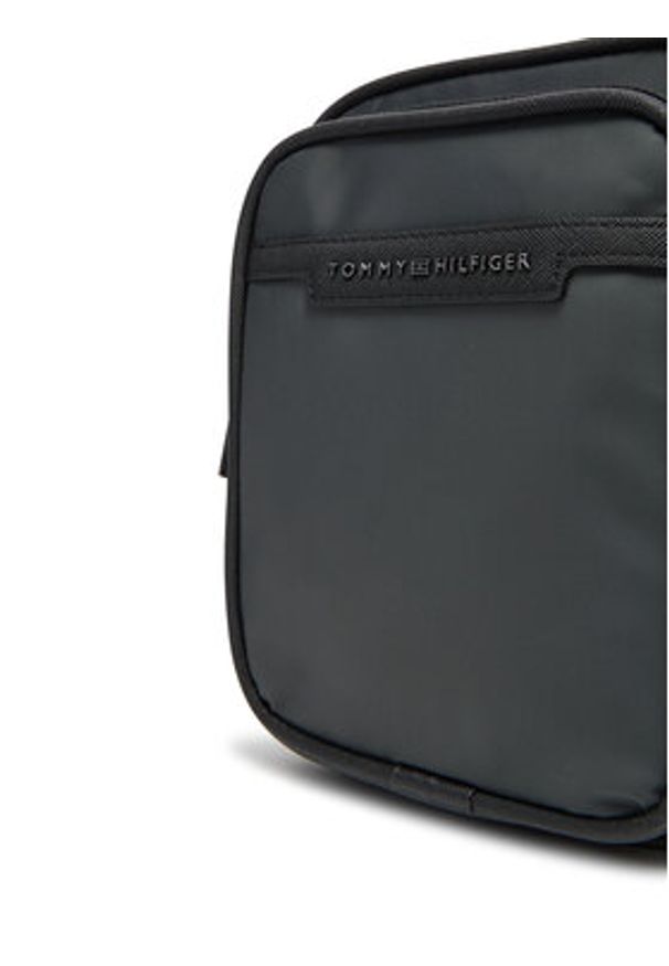 TOMMY HILFIGER - Tommy Hilfiger Saszetka Th Repreve Mini Reporter AM0AM13465 Szary. Kolor: szary. Materiał: materiał