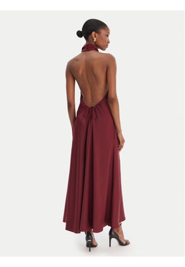 BARDOT - Bardot Sukienka koktajlowa Delphina 60247DB Bordowy Regular Fit. Kolor: czerwony. Materiał: syntetyk. Styl: wizytowy
