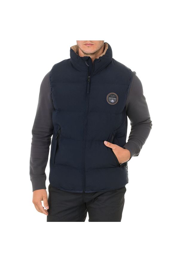 Bezrękawnik turystyczny męski Napapijri Allon Vest. Kolor: niebieski. Materiał: poliamid. Długość rękawa: bez rękawów. Sport: turystyka piesza