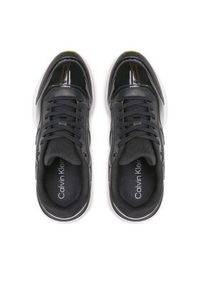 Calvin Klein Sneakersy Flexi Runner Lace Up HW0HW01215 Czarny. Kolor: czarny. Materiał: skóra #5