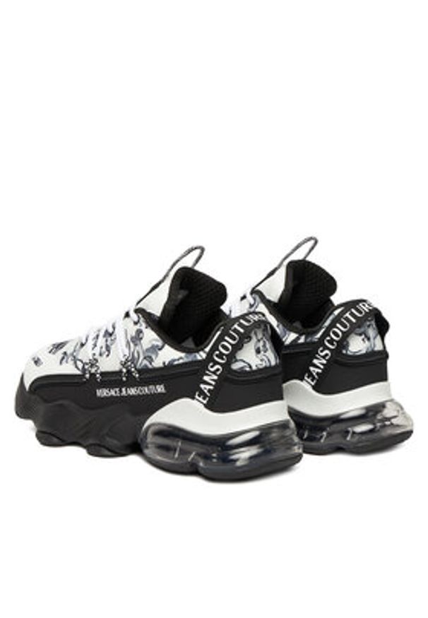 Versace Jeans Couture Sneakersy 79YA3SU2 Szary. Kolor: szary. Materiał: materiał