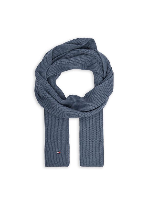 TOMMY HILFIGER - Szalik Tommy Hilfiger. Kolor: niebieski