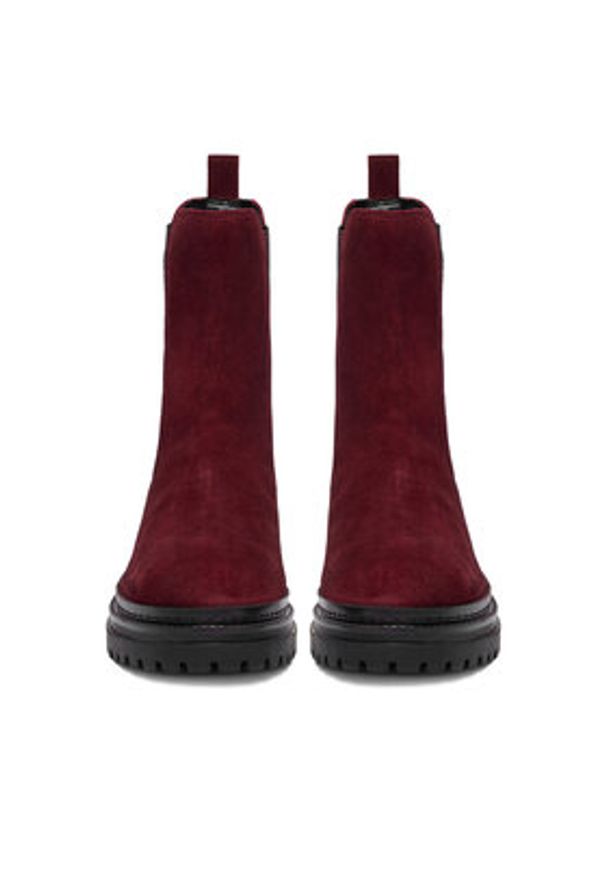 U.S. Polo Assn. Sztyblety CEO-VIZAG001W/ELE1 Bordowy. Kolor: czerwony. Materiał: skóra, zamsz