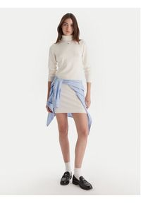 Tommy Jeans Sukienka dzianinowa Ess DW0DW21958 Écru Slim Fit. Materiał: bawełna #2