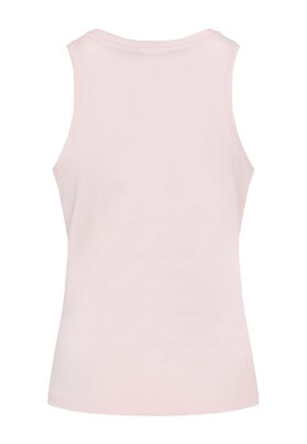Adidas - adidas Top Essentials Linear JC5797 Różowy Slim Fit. Kolor: różowy. Materiał: bawełna