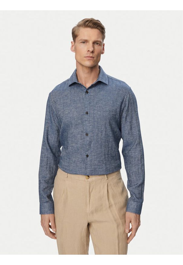 Jack & Jones Koszula Parker 12292161 Niebieski jasny Regular Fit. Kolor: niebieski. Materiał: bawełna