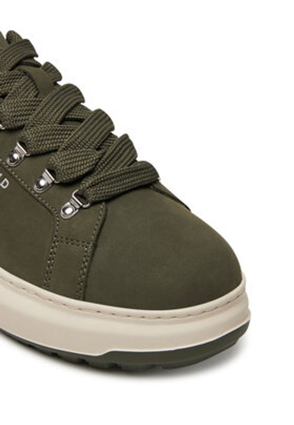 Karl Lagerfeld - KARL LAGERFELD Sneakersy KL57545 Brązowy. Kolor: brązowy. Materiał: skóra