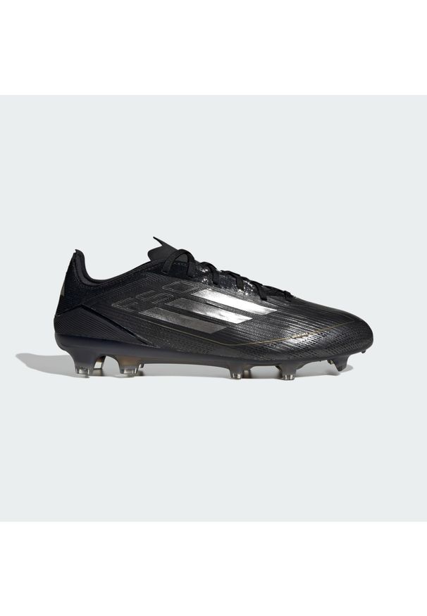 Adidas - Buty F50 Pro FG. Kolor: czarny, szary, wielokolorowy, żółty. Materiał: materiał. Sport: piłka nożna