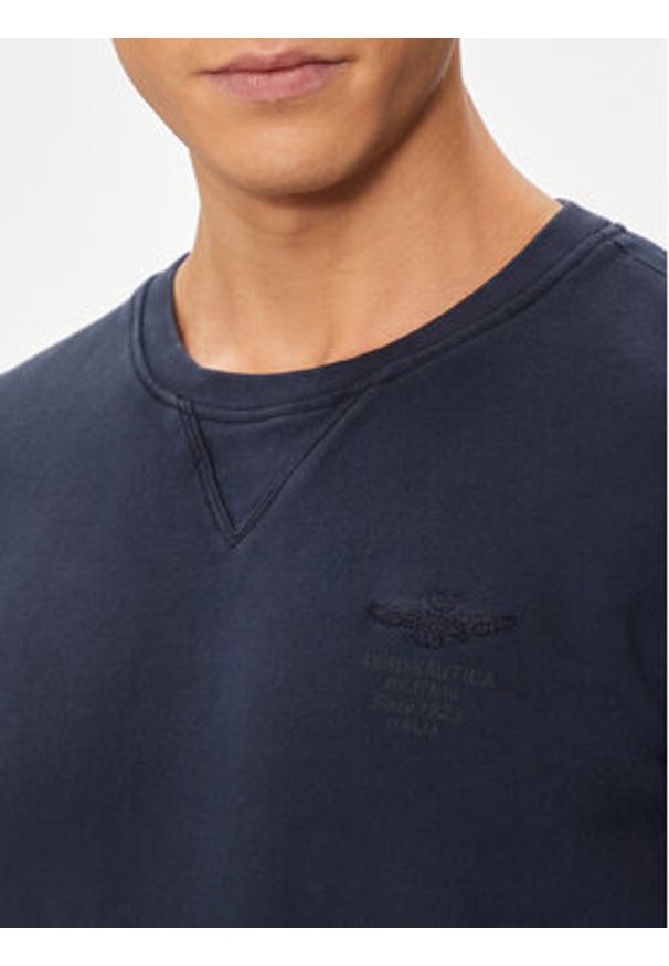 Aeronautica Militare Bluza 241FE1870F539 Granatowy Regular Fit. Kolor: niebieski. Materiał: bawełna
