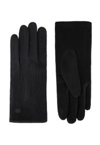 Volcano - Rękawiczki z funkcją touch screen H-AMBER. Materiał: welur, dzianina. Wzór: aplikacja. Sezon: zima, jesień. Styl: klasyczny, elegancki #1
