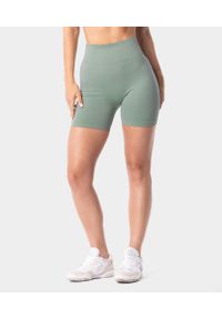 Szorty bezszwowe sportowe damskie Carpatree Simply Seamless. Kolor: zielony. Materiał: materiał