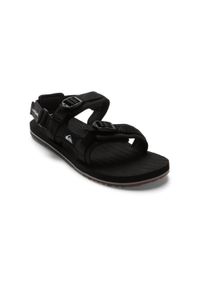 Quiksilver - Sandały dla Mężczyzn MONKEY CAGED Czarny. Zapięcie: pasek. Kolor: brązowy, zielony, wielokolorowy. Materiał: guma. Sezon: lato