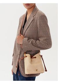 Pinko - PINKO Torebka Secchiello Mini PE 25 PLTT 104303 A2CC Beżowy. Kolor: beżowy. Materiał: zamszowe, skórzane #3