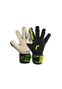Reusch - Rękawice bramkarskie dziecięce REUSCH Attrakt Freegel Gold Finger Support Junior. Kolor: żółty, wielokolorowy, czarny