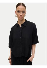 Vero Moda Koszula Linn 10306820 Czarny Relaxed Fit. Kolor: czarny. Materiał: wiskoza #3