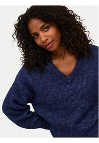 Kaffe Sweter Trina 10508973 Niebieski Loose Fit. Kolor: niebieski. Materiał: syntetyk