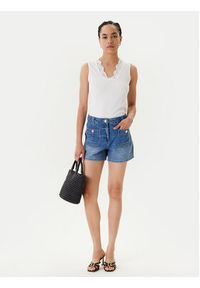 Morgan Top 251-DADILO Biały Slim Fit. Kolor: biały. Materiał: wiskoza #5