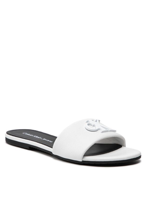 Klapki Calvin Klein Jeans. Kolor: biały