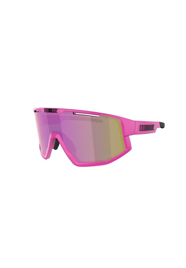 BLIZ - Okulary przeciwsłoneczne rowerowe Bliz Vision Neon Pink. Kolor: fioletowy, wielokolorowy, różowy