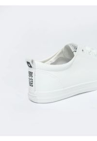 Big-Star - Trampki damskie białe JJ274311 101. Okazja: na co dzień. Nosek buta: okrągły. Zapięcie: sznurówki. Kolor: biały. Materiał: jeans. Wzór: gładki. Sezon: lato. Styl: casual, elegancki, klasyczny #7