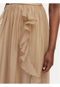 Morgan Sukienka koktajlowa 261-RFLAM Beżowy Regular Fit. Kolor: beżowy. Materiał: syntetyk. Styl: wizytowy #5