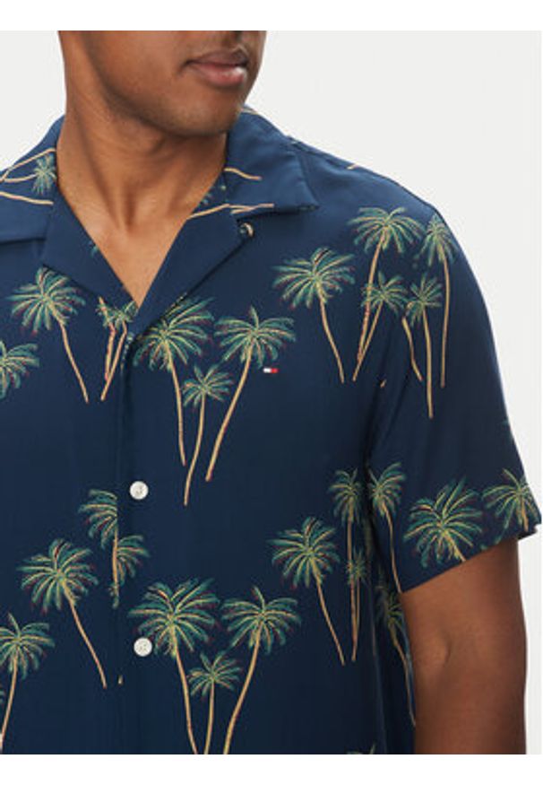 TOMMY HILFIGER - Tommy Hilfiger Koszula MW0MW38580 Granatowy Regular Fit. Kolor: niebieski