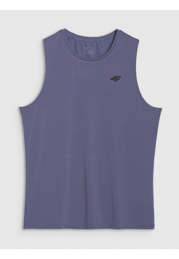 4f - 4F Tank top treningowy szybkoschnący męski - niebieski XXL. Kolor: niebieski