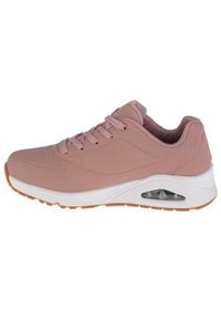 skechers - Buty do chodzenia damskie Skechers Unostand ON Air. Zapięcie: sznurówki. Kolor: różowy. Materiał: materiał, tkanina, syntetyk, guma. Szerokość cholewki: normalna. Sport: turystyka piesza