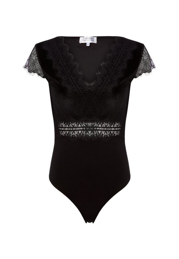 Guido Maria Kretschmer Body - Felicitas Kobiety Sztuczne włókno czarny jednolity, 44. Kolor: czarny. Materiał: włókno. Wzór: jednolity