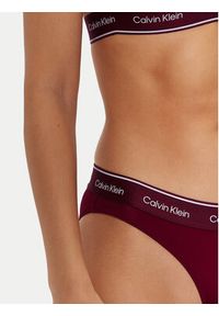 Calvin Klein Swimwear Dół od bikini KW0KW02428 Bordowy. Kolor: czerwony. Materiał: syntetyk #3