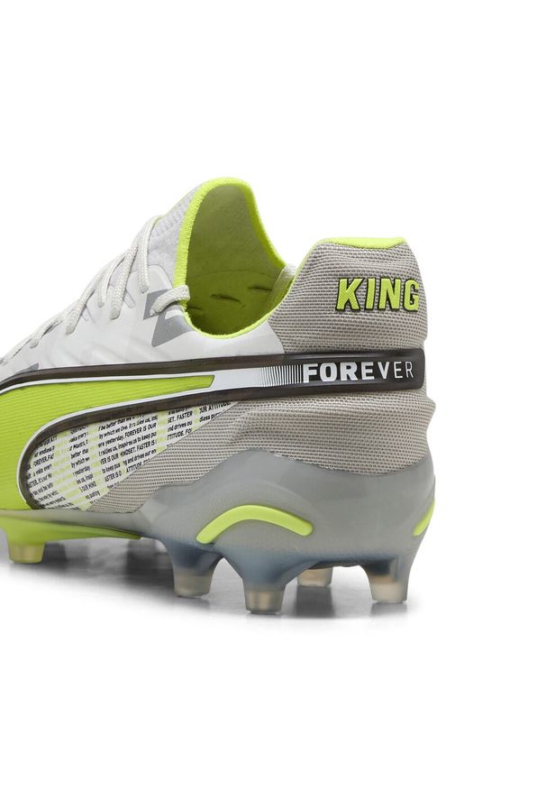 Puma - Buty piłkarskie unisex KING ULTIMATE FOREVER FG/AG PUMA. Kolor: szary, zielony, wielokolorowy. Szerokość cholewki: normalna. Sport: piłka nożna