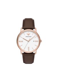 Zegarek Emporio Armani. Kolor: brązowy