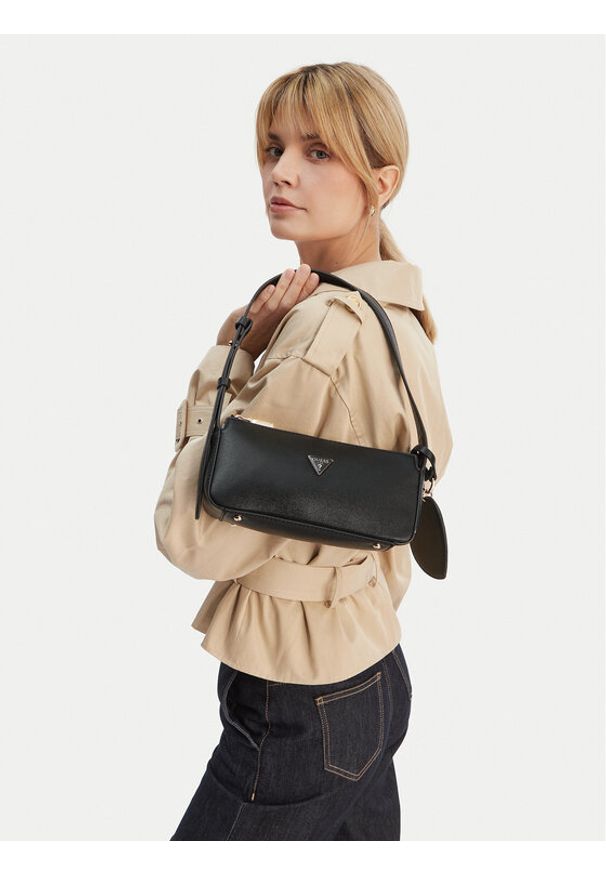 Guess Torebka 180984 Czarny. Kolor: czarny. Materiał: skórzane