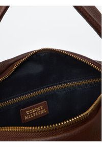 TOMMY HILFIGER - Tommy Hilfiger Torebka City Leather Shoulder Bag AW0AW18152 Brązowy. Kolor: brązowy. Materiał: skórzane #5