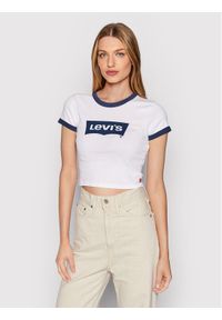 Levi's® T-Shirt Graphic Ringer A3523-0005 Biały Regular Fit. Kolor: biały. Materiał: bawełna