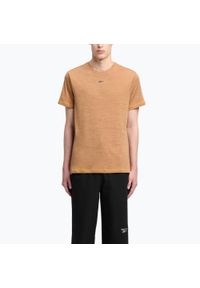 Reebok Fitness - Koszulka Reebok Id Train Melange Tech Tee. Kolor: brązowy. Sport: fitness #1