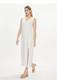 Liu Jo Sport Sukienka codzienna TA4262 JS088 Biały Regular Fit. Okazja: na co dzień. Kolor: biały. Materiał: bawełna. Typ sukienki: sportowe, proste. Styl: sportowy, casual