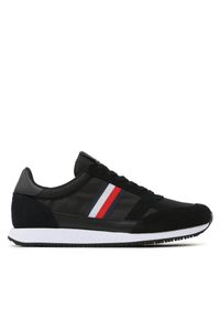 TOMMY HILFIGER - Sneakersy Tommy Hilfiger. Kolor: czarny. Styl: vintage #1