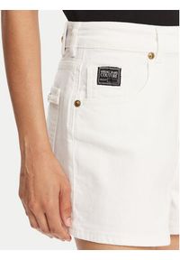 Versace Jeans Couture Szorty jeansowe 78HAD514 Biały Straight Fit. Kolor: biały. Materiał: bawełna