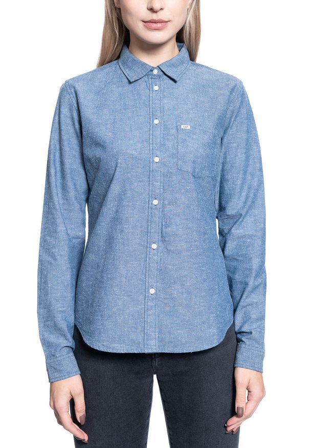 Lee - KOSZULA DAMSKA LEE REGURAL SHIRT WASHED BLUE L46AHWLR 112110735