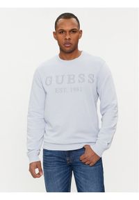 Guess Bluza Beau M4GQ08 KBK32 Niebieski Regular Fit. Kolor: niebieski. Materiał: bawełna, syntetyk