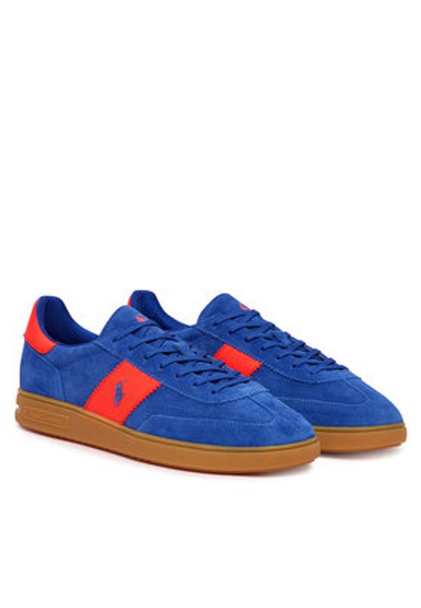 Polo Ralph Lauren Sneakersy 809P07172001 Niebieski. Kolor: niebieski. Materiał: skóra, zamsz