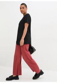 bonprix - T-shirt o trapezowym kroju, krótki rękaw. Kolor: czarny. Długość rękawa: krótki rękaw. Długość: krótkie #2