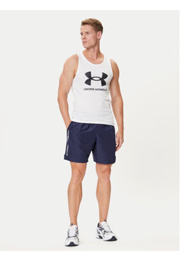 Under Armour Szorty sportowe Ua Woven Wdmk Shorts 1383356-410 Granatowy Loose Fit. Kolor: niebieski. Materiał: syntetyk. Styl: sportowy