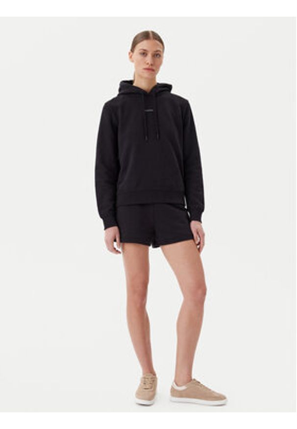 Calvin Klein Jeans Szorty sportowe Placed Institutional J20J225525 Czarny Regular Fit. Kolor: czarny. Materiał: bawełna