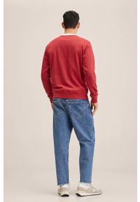 Mango Man bluza bawełniana Latina męska kolor czerwony wzorzysta. Okazja: na co dzień. Kolor: czerwony. Materiał: bawełna. Styl: casual