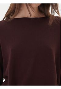 Kontatto Sweter 3M0801C Brązowy Regular Fit. Kolor: brązowy. Materiał: syntetyk